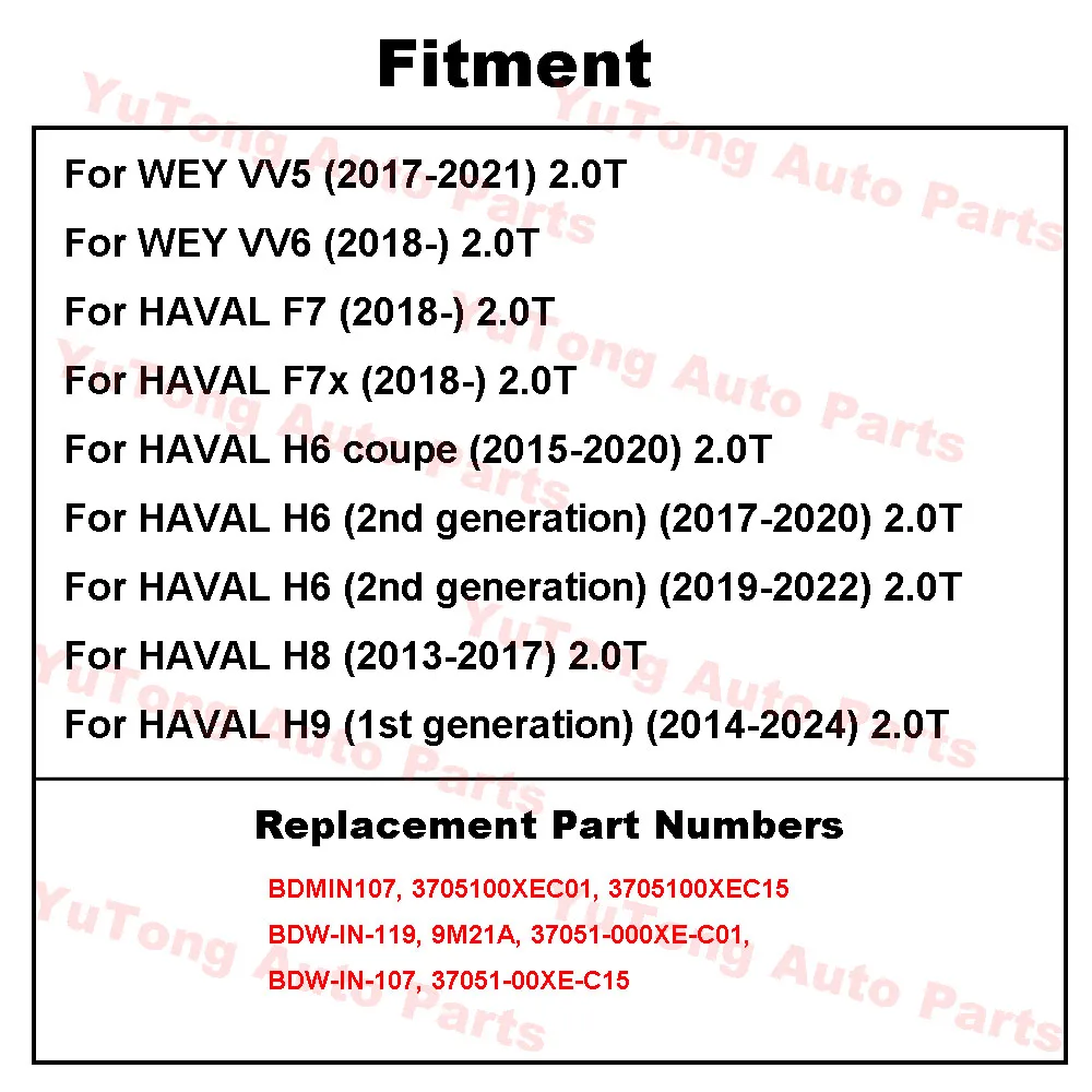 Ignition Coils For HAVAL H6 H8 H9 F7 F7X GWM WEY VV5 VV6 GW4C20 Spare Parts BDW-IN-119 3705100XEC01 BDMIN107 - view 4