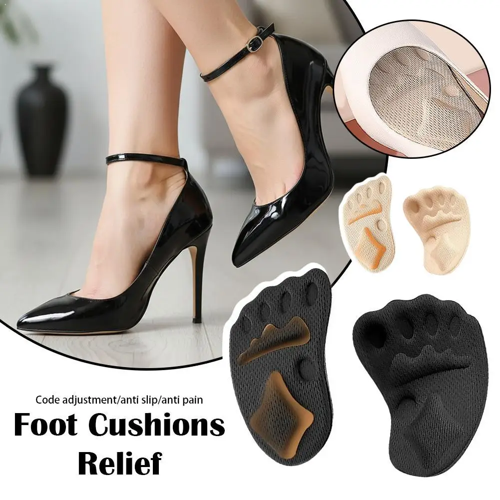Upgraded Metatarsal Pads for Women Ball of Foot Cushions for Mortons Neuroma Pain Relief Soft Silicone Gel High Heel Inserts