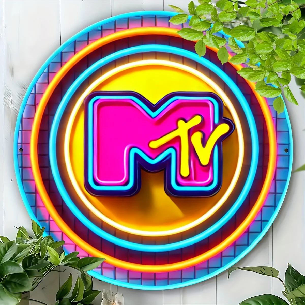 Enseigne au néon MTV 1 pièce, - Vintage Fashion Plates avis et prix