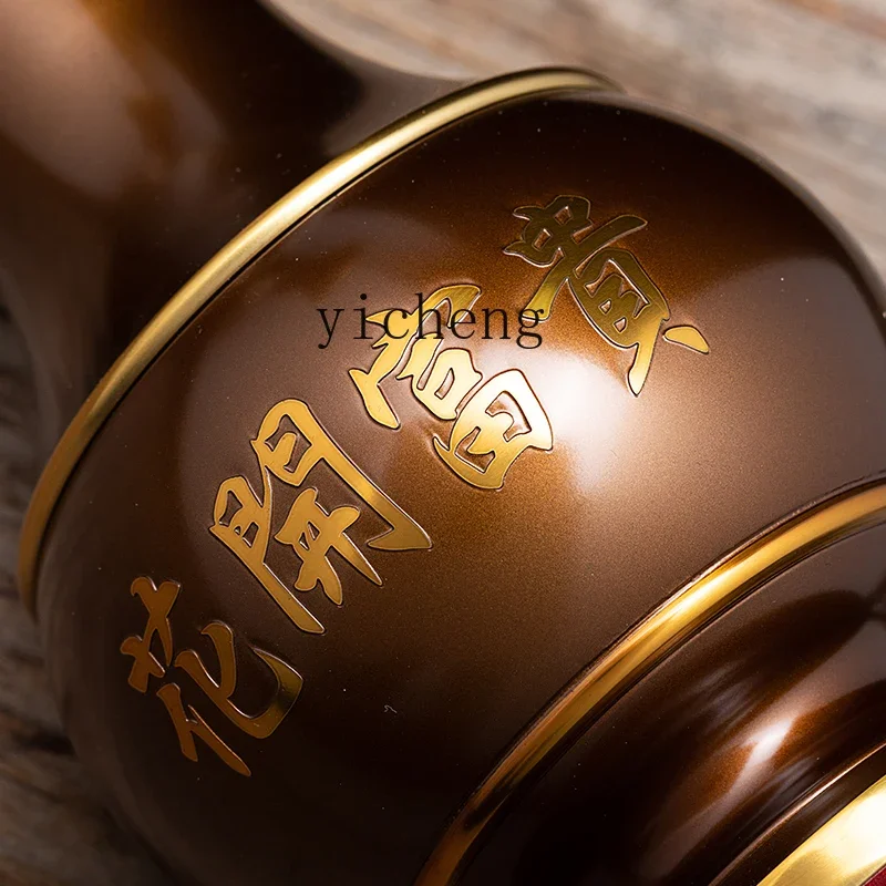 

vase brass flower blooming rich Buddhist hall fairy family vase ornament Guanyin