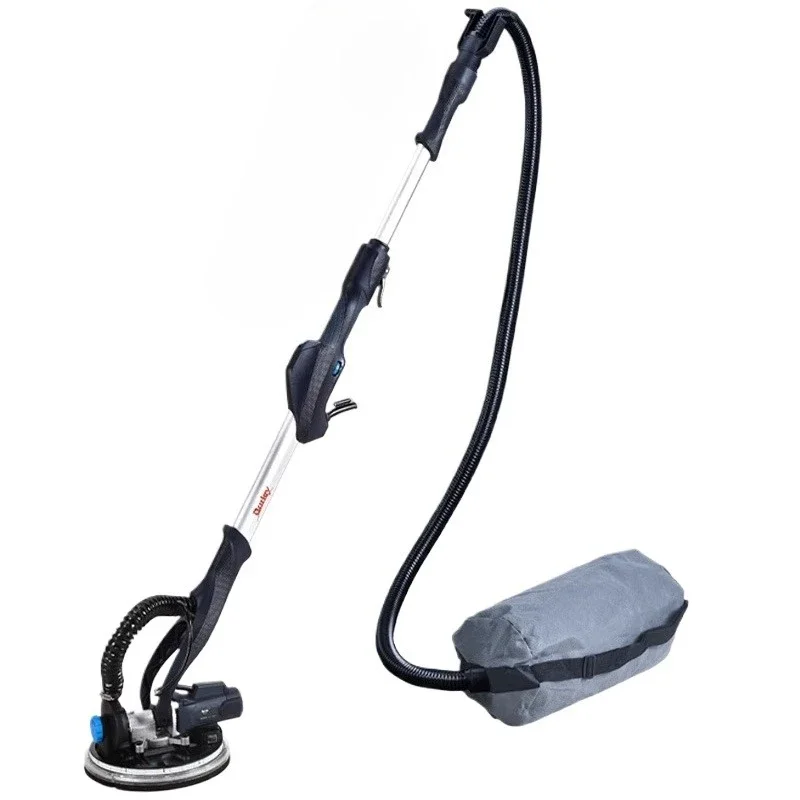 AC220V 820W Dust-Free Wall Sander with Self-Suction, 600-1800 RPM, Long Handle Electric Grinder for Putty Walls Polishing