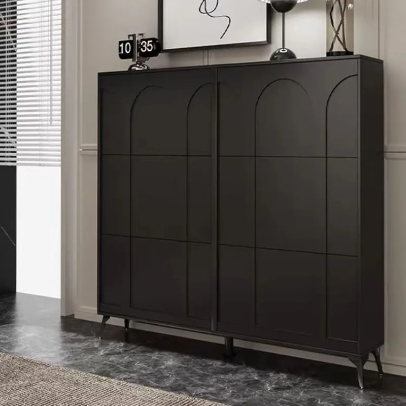 Ultra Slim Flip Shoe Cabinet Wall Mounted Narrow Hallway Shoe Rack Organizer Storage Furniture Zapatero Banco Schoenbank  Meuble