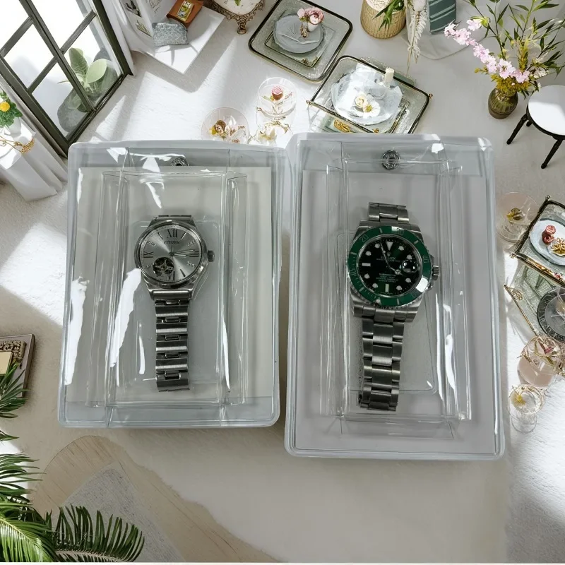 30 Pack 10/15/ Clear Plastic Watches Display Cases Portable Anti-dust PVC Transparent Packaging Storage Bags for Jewelry/watches