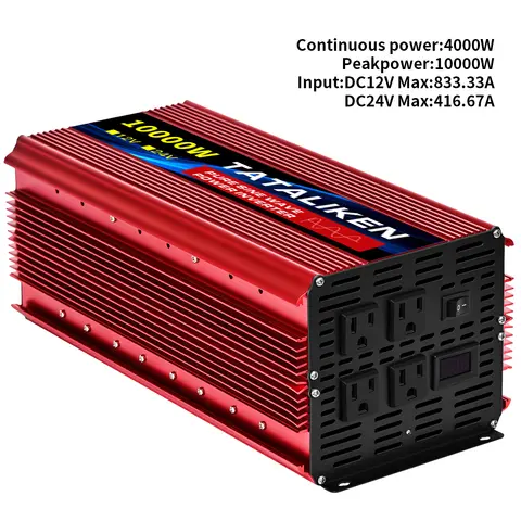 Pure sine wave inverter American socket 3500 w / 4500 w / 5000 w / 6000 w / 7000 w / 8000 w household portable digital display i
