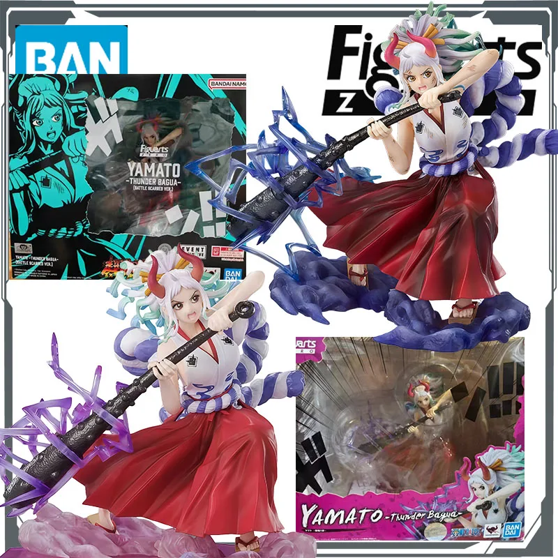 

Bandai Original FiguartsZERO One Piece Yamato-Thunder Bagua -&Battle Scarred Version Anime Figures Toys for Boys Christmas Gift