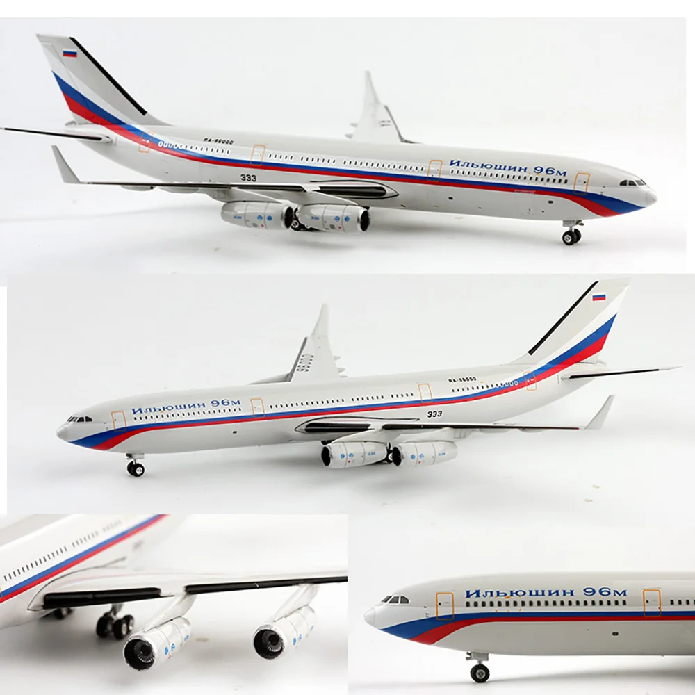 Aeroflot IL-96-400 RA-96000 1:400 Scale IL-96 Passenger Aircraft Model Simulated Metal Die-cast Airplane Collection Ornaments