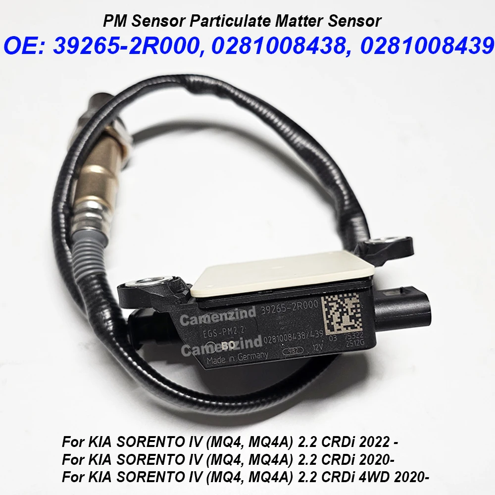 

39265-2R000 0281008438 0281008439 Датчик PM Датчик частиц 392652R000 Для KIA SORENTO IV 2.2 CRDi 4WD 2020-