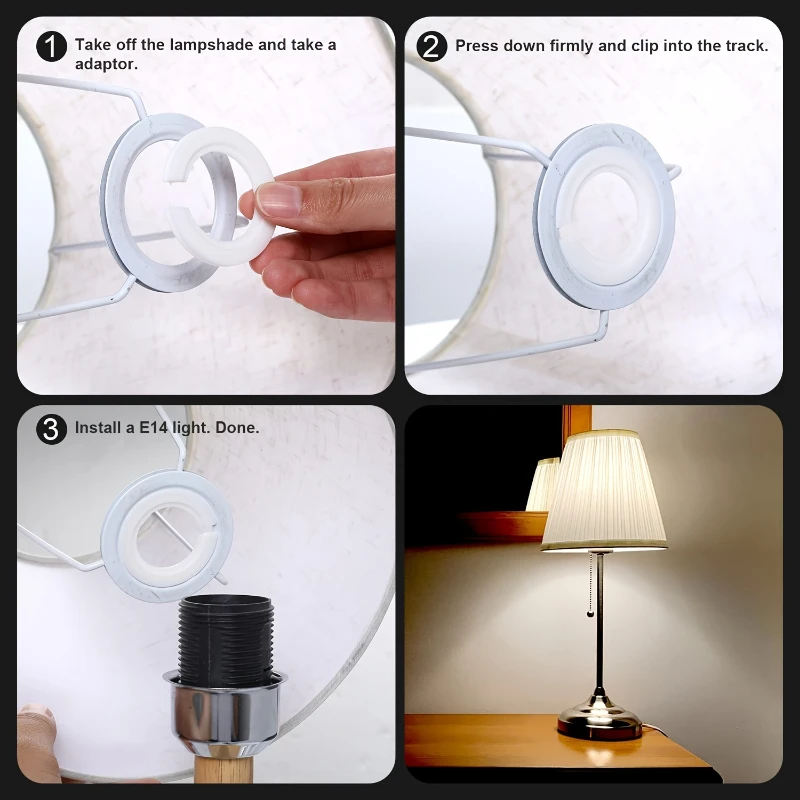 แหวนรองขั้วหลอดไฟ E27 E14 แบบเกลียว สำหรับฐานเชิงเทียน ตัวล็อค ตัวรองรับโคมไฟ แหวนลดขนาดขั้วหลอดไฟ อุปกรณ์เสริมสำหรับขั้วหลอดไฟ