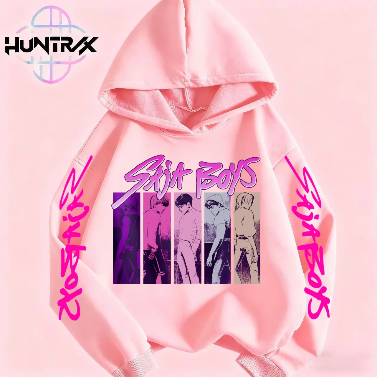 جديد 2025 KPop شيطان الصيادين الاطفال هوديي Kawaii الكرتون المطبوعة انغلق معطف بقلنسوة الأولاد الخريف سترة طفلة الملابس الشتوية #5