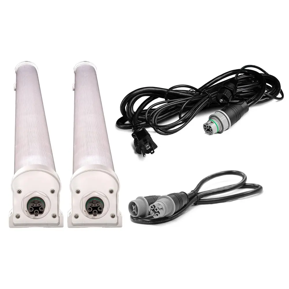 

R8 UnderCanopy LED Grow Light Bar, 120 Volt, 2Pack, 120 Watt, 46Inch with Power Cord amp Extension Cord, for Indoor amp Hydropo