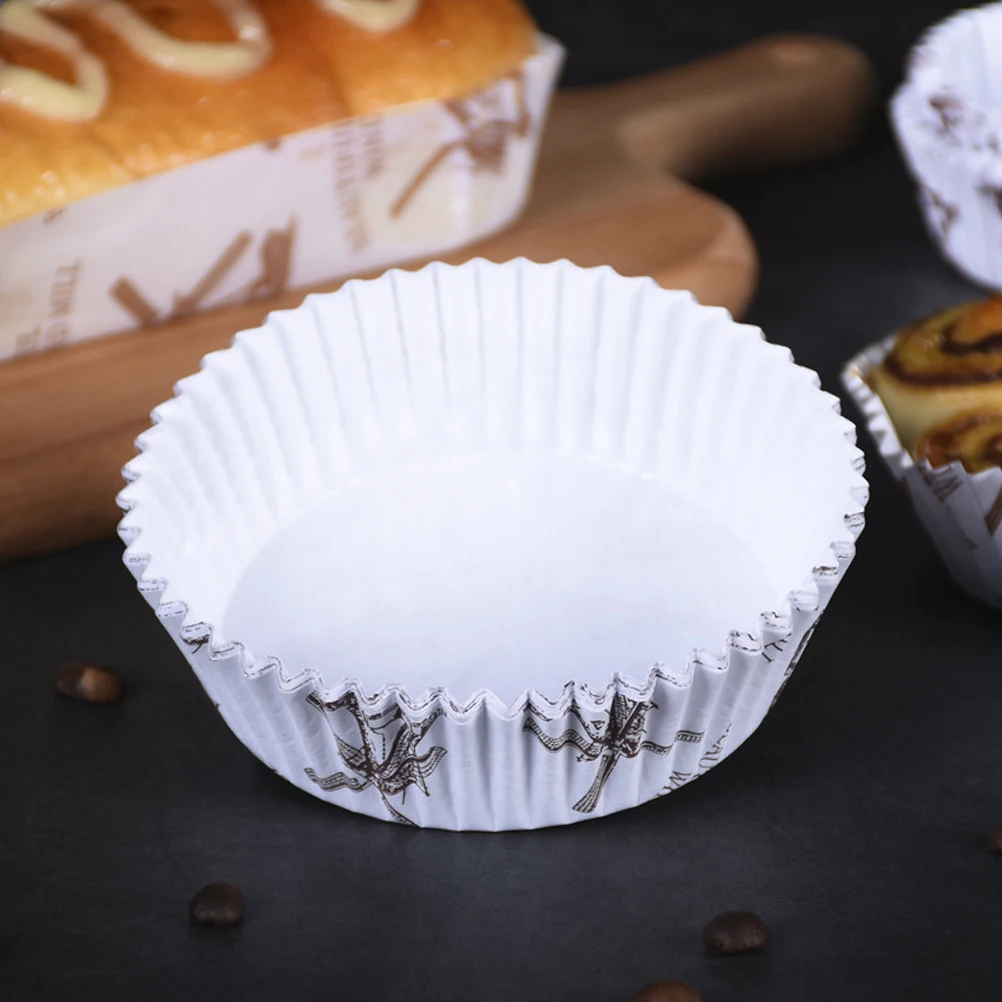 

300 pcs Bread Cupcake Liners Paper Wrapper Heat-resistant Grease-proof Baking Cups Muffin Cake Holders Safe Odorless Windmill