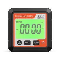 1pc Digital Angle Finder Display Electronic Protractor Digital Level Magnetic Incline Meter With 2 AAA Dry Batteries 58*58*25mm