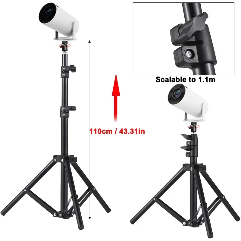 Projection Bracket Universal Floor Standing Foldable Extendable Thickened Tripod Universal Gimbal Projection Tripod Portable