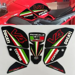 2022-2024Motorcycle Non-slip Side Fuel Tank Stickers Pad Rubber Sticker For Ducati Panigale V4 S R SP2 PANIGALE V4S V4R V4SP2