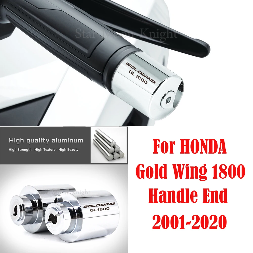 For HONDA Gold Wing 1800 Motorcycle Handle Bar End Weight Handlebar Grips Cap Anti Vibration Silder Plug GL1800 GL 1800 2001-202