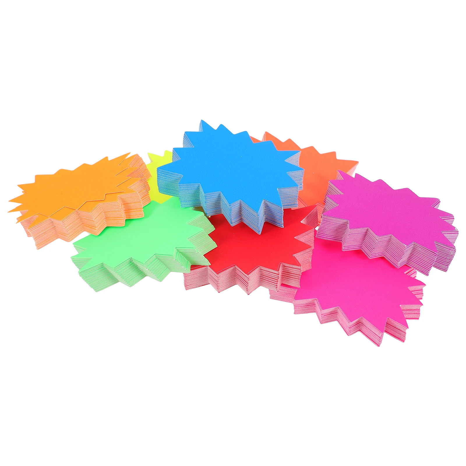 

80Pcs Explosion Price Tags Clear Printed Star Burst Style Sale Label Stickers for in-Store Promotion Display Solutions