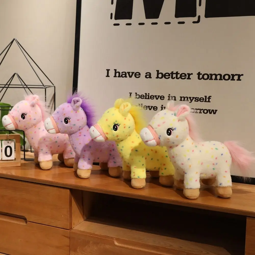 Glückspferd Pferd Maskottchen Stofftier PP Baumwolle Flauschiges Pferd Tier Stofftier Cartoon Bequemes Pferd Plüschpuppe Pentant