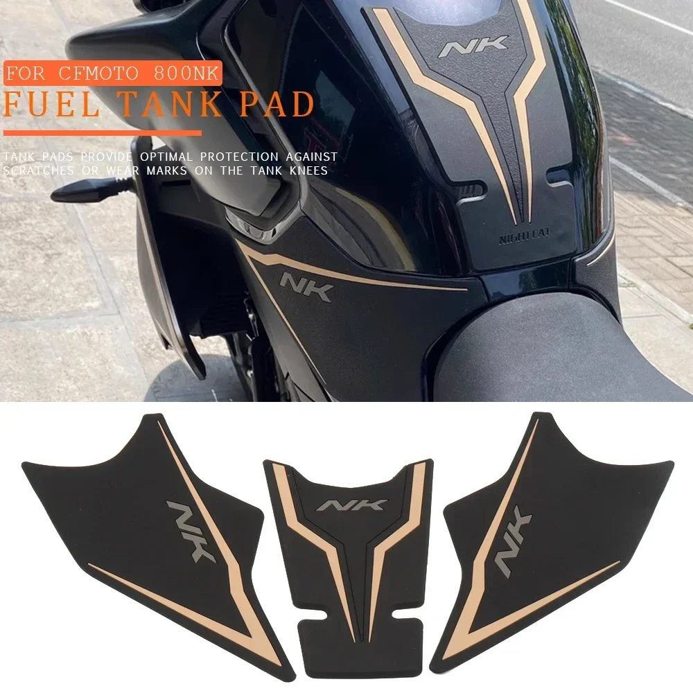 

New For CFMOTO 800 NK 800NK 800nk Motorcycle High-quality Rubber With Logo Fuel Gas Cap Tank Protector Pad Sticker