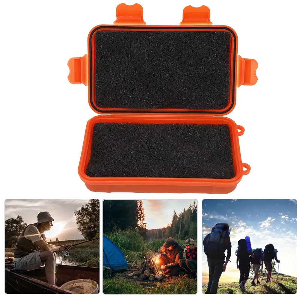 ZK20 4Pcs Outdoor Tool Small Survival Storage Box Shakeproof Pressure Resistant Waterproof Sealing Container
