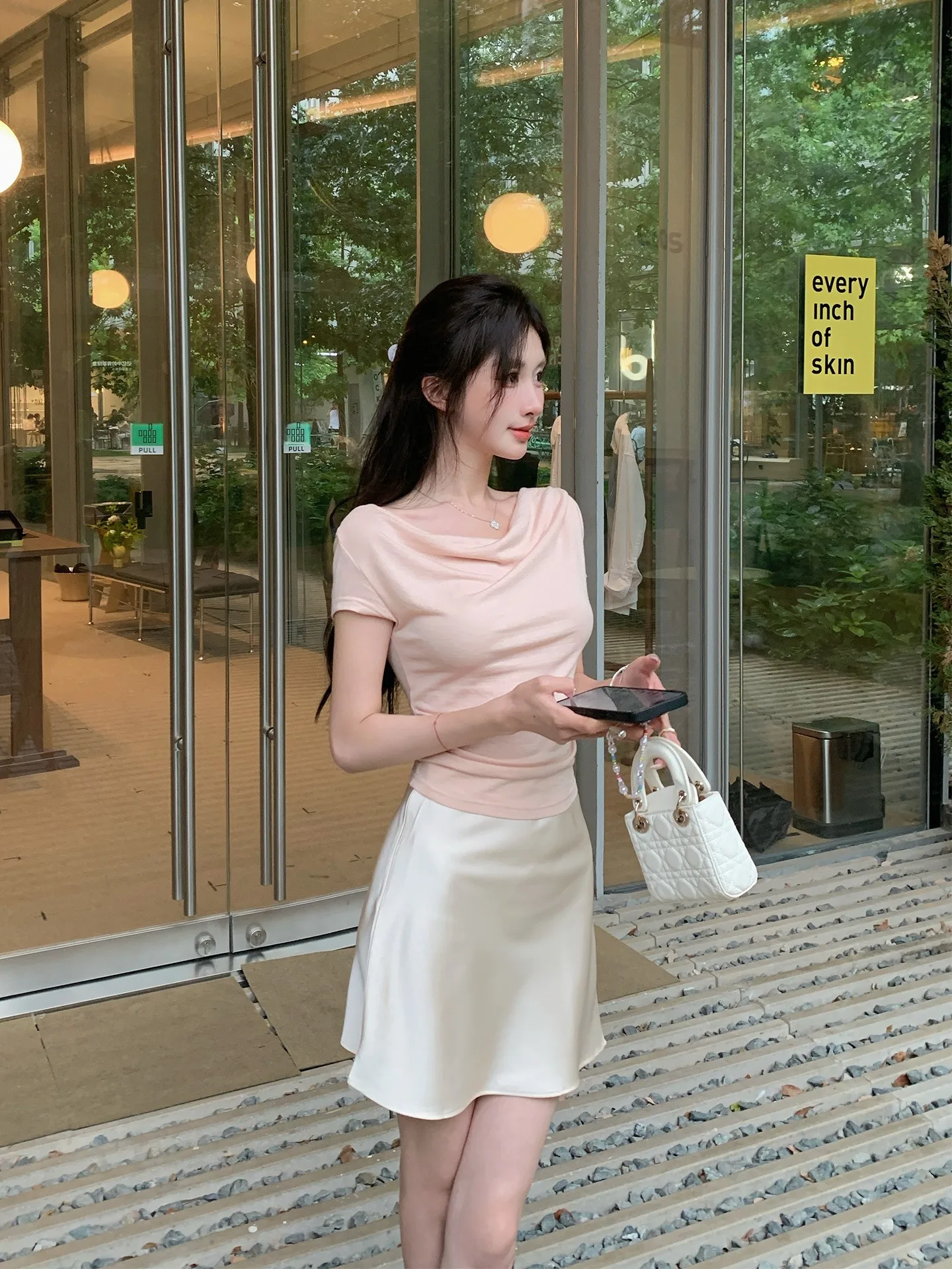 

Cloud Sensation Pure Desire ort Sve T-irt Women's Slim Fit Cute Small Size Beautiful Top Commute Sle Color