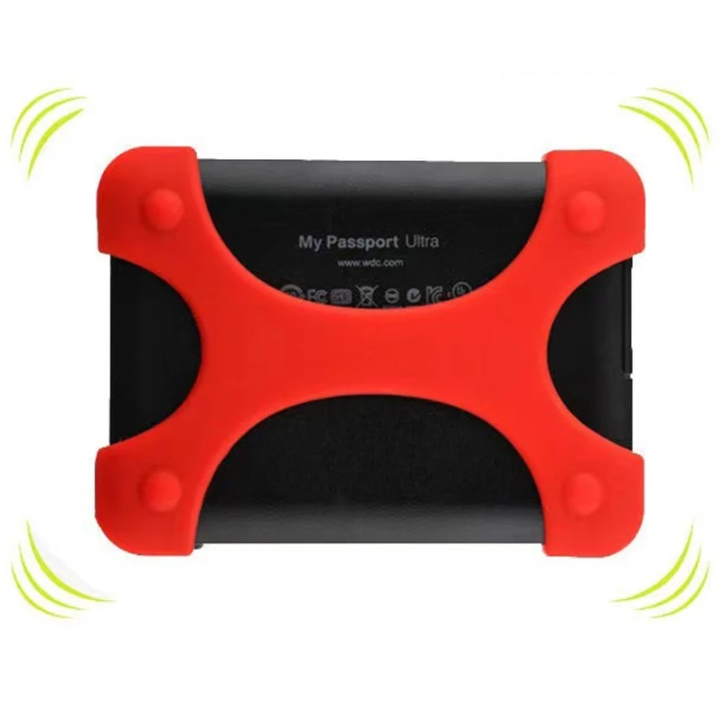 1 Pcs 2.5" Portable External Hard Disk Drive Bag Carry Case Cover Silicon Rubber Case For WD 2.5 Inch Colorful Hard Drives HDD