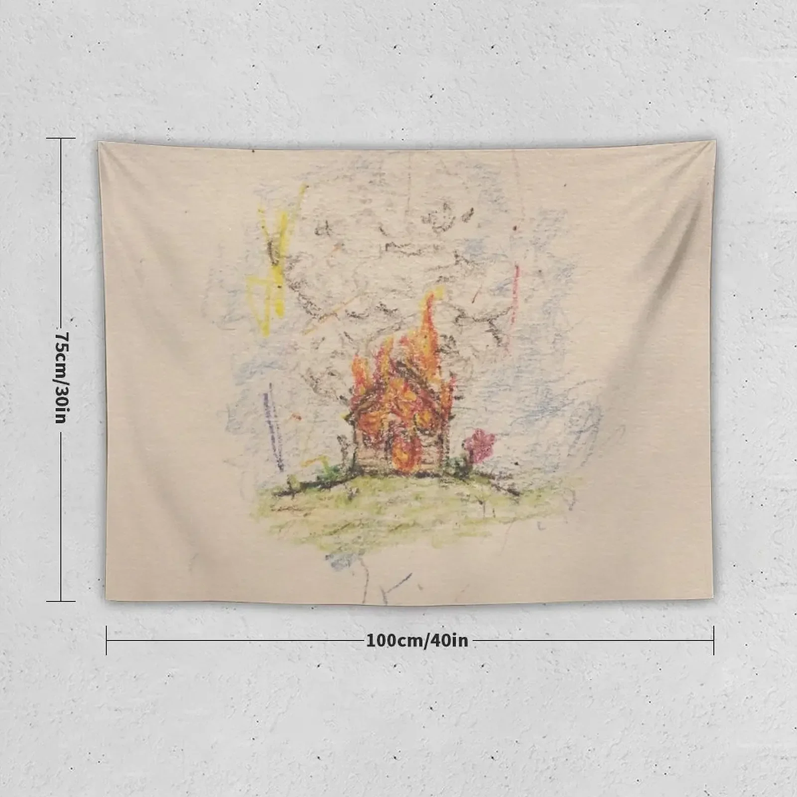 isaiah rashad house is burning Tapestry Things To Decorate The Room Cute Decor Wall Hanging Room Design Tapestry