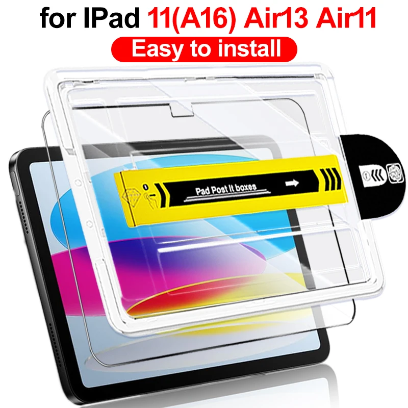 

Tempered Glass for iPad 11th A16 2025 10th10.9inch Easy installation Screen Protector For iPad 11th Air13 13inch/Air11 11inch