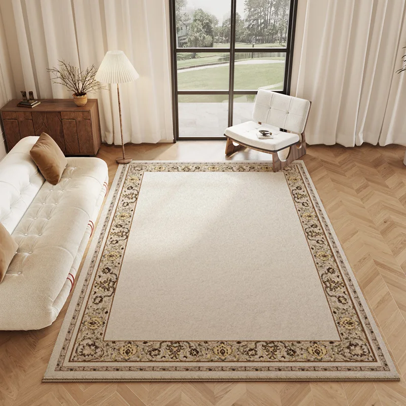 

Living Room Carpet French Style Simple Sofa Coffee Table Mat Soft Thick Winter Bedroom Rug Large Customize Study Floor Carpet