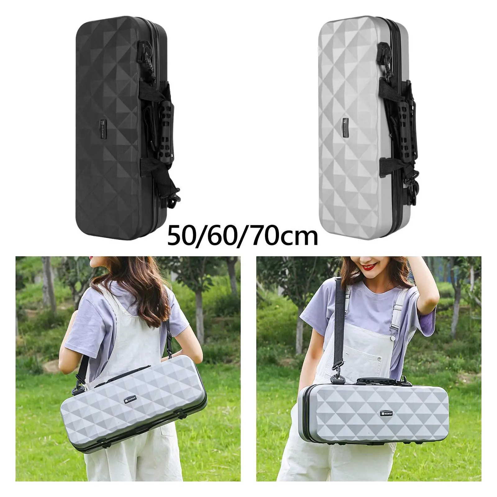 

Fishing Rod Bag Shockproof Fishing Sling Bag for Angling Ice Fishing Angler