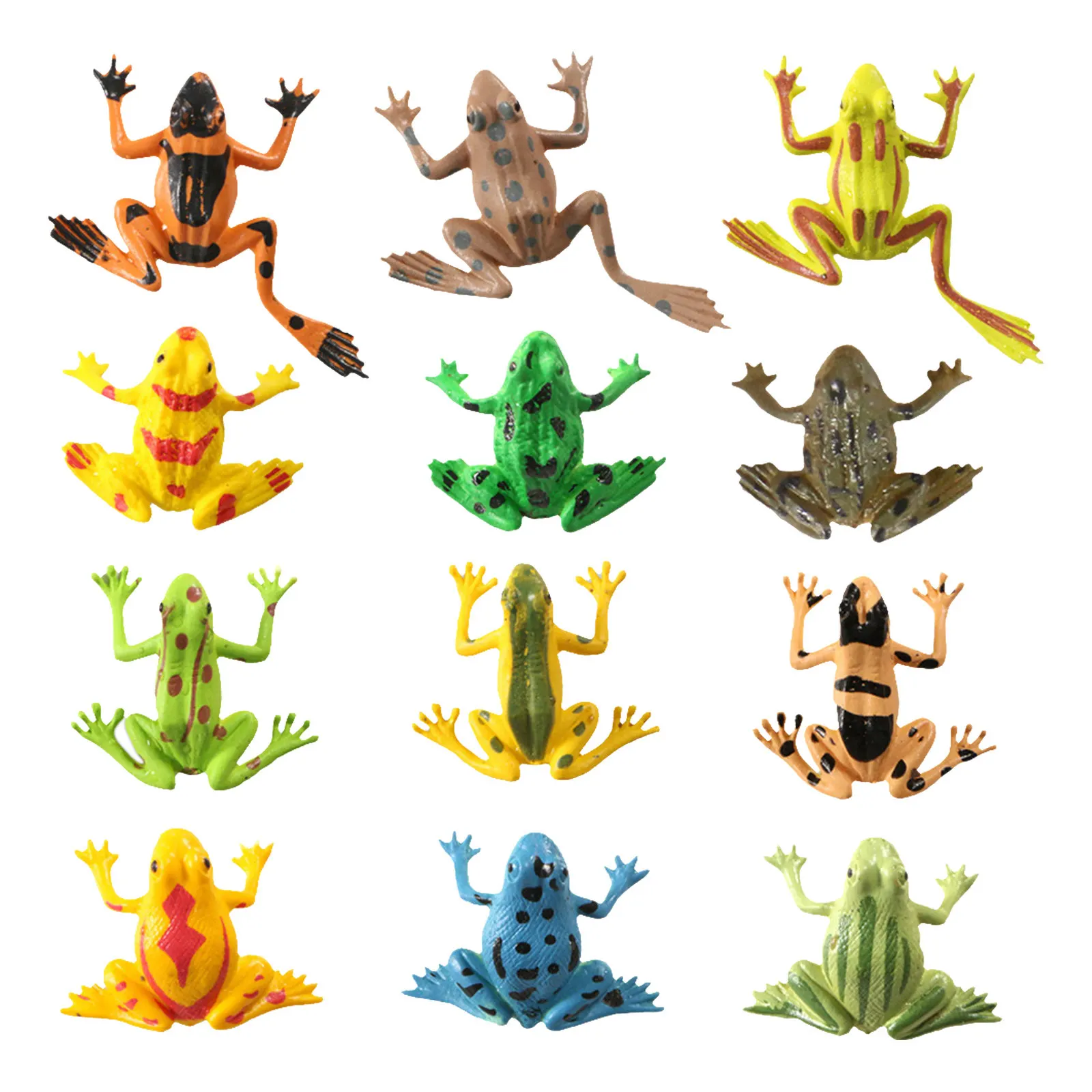 

24Pcs Mini Imitation Animal Shape Creative Decoration Set Educational Supplies Simulation Animal Display Ornament