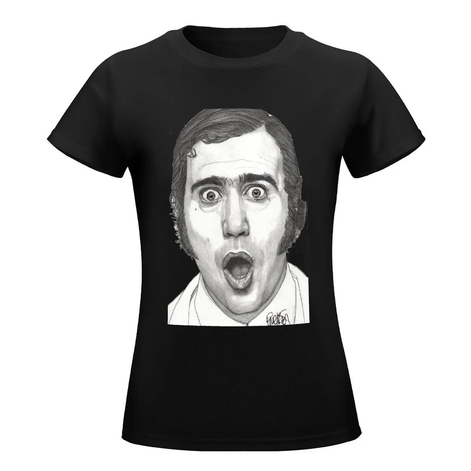 Andy Kaufman T-Shirt Female clothing anime clothes cute tops workout shirts for Women