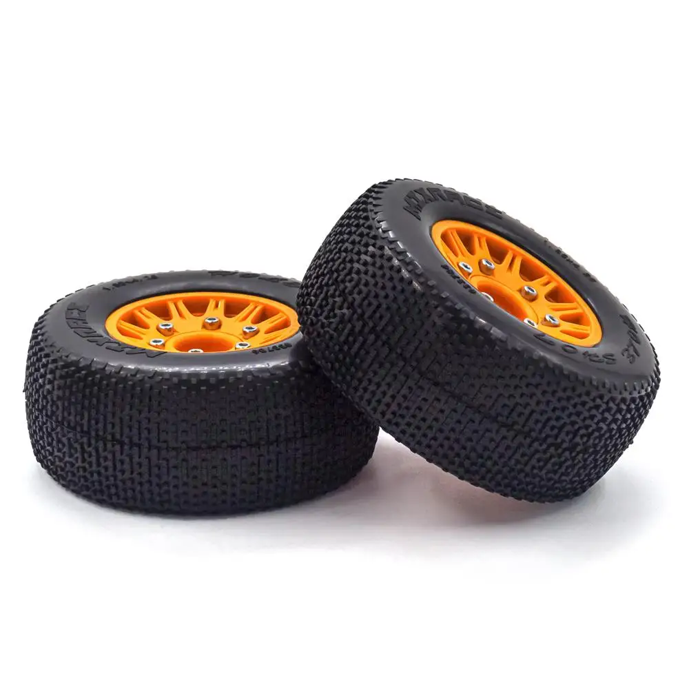 2Pcs/4Pcs 1/10 Short Course Truck Reifen Reifen Rad mit 12mm/14mm/17mm Hex Hub für Traxxas HSP Tamiya HPI Kyosho RC Off-road Auto