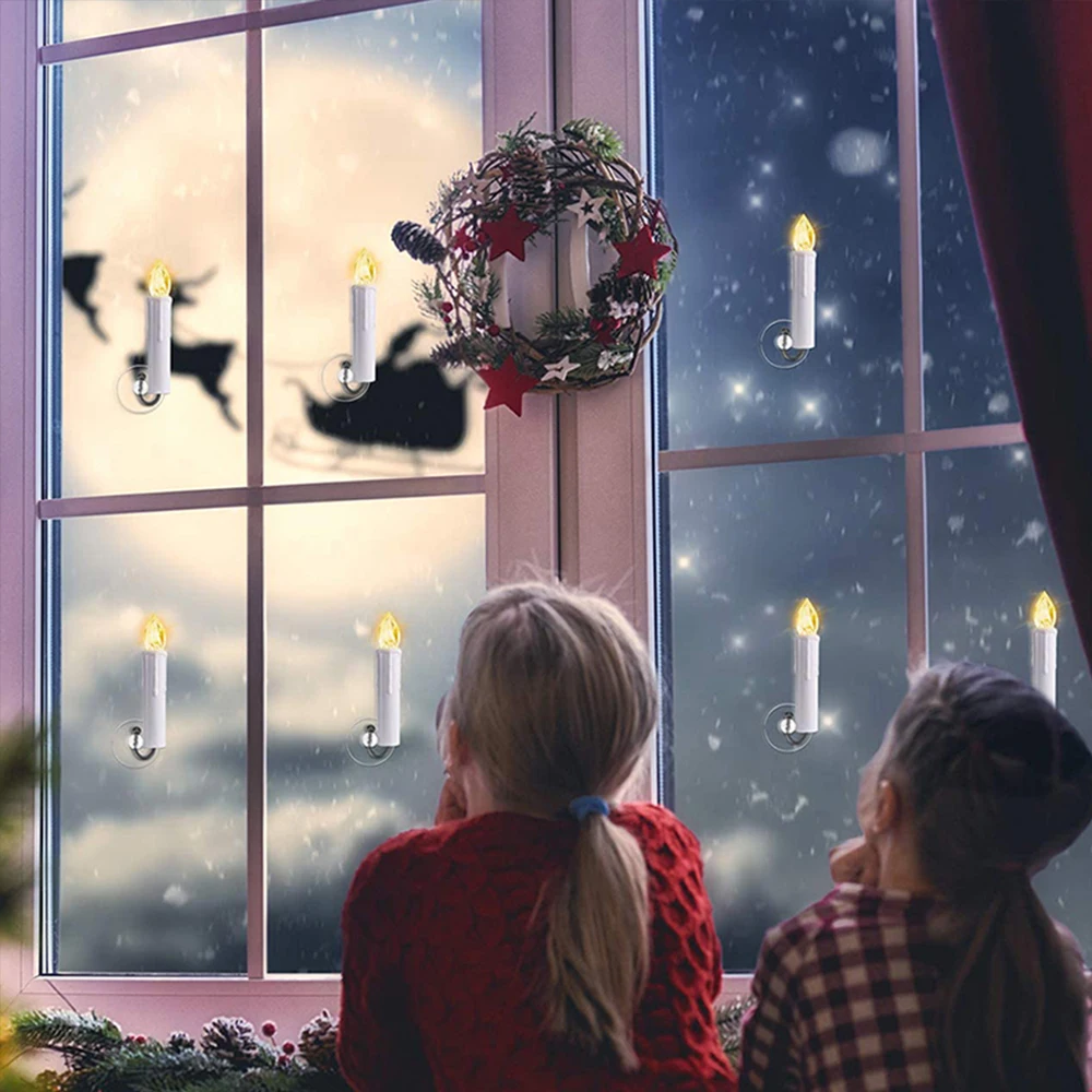 10/20/30/40PCS Candle Light Timer Remote Home Decor świeca Sztuczne bezpłomieniowe świece ledowe Wodoodporne świece bożonarodzeniowe Hurtownia
