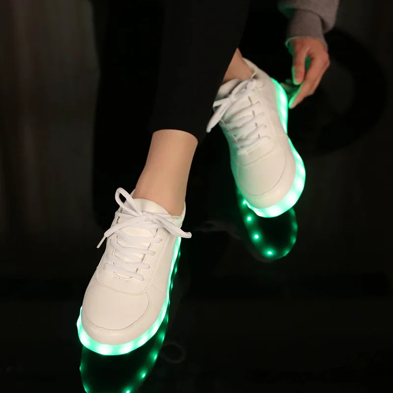 Colorful Luminous Shoes Fluorescent Shoes Couple Models Korean Style Neutral Shoes Fashion All-match Luminous Shoes