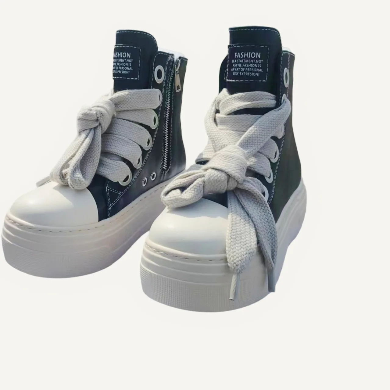 

Новые повседневные туфли на толстой подошве, повышенные, теплые туфли с высоким берцем.