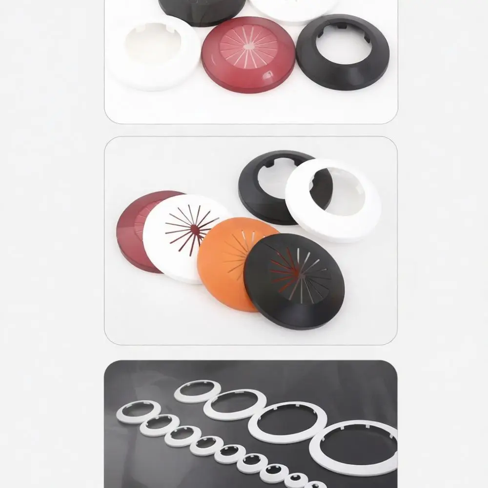 Plastic Wall Flange Decorative Cover Snap On Pipe Escutcheon For Sewer Plumbing Conduit Hole Concealer Home Repair Gadget