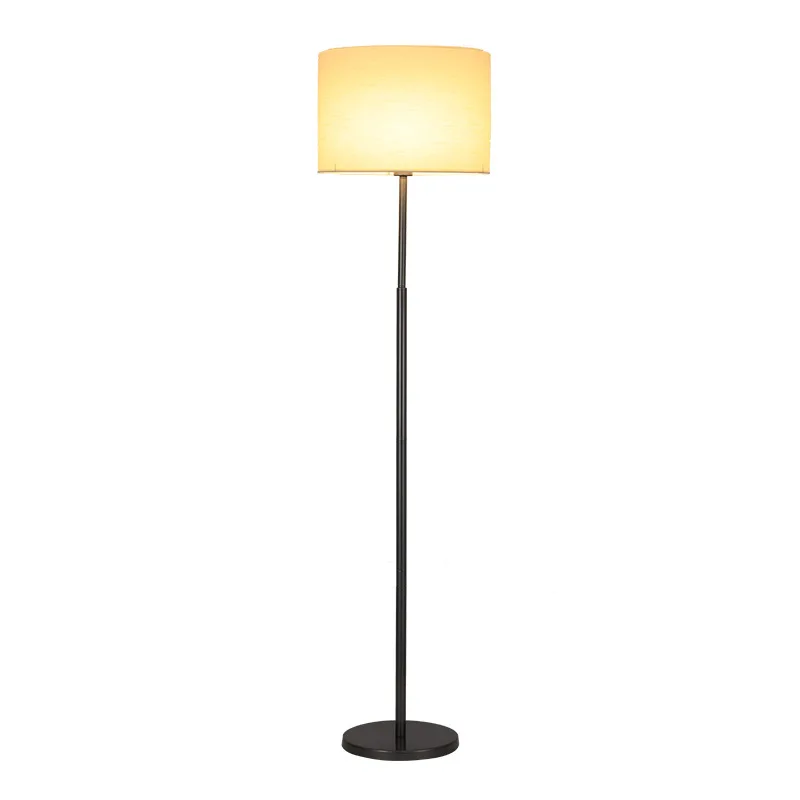 

Light Emitting Diode Floor Lamp Simple Contemporary Luxury Living Room Bedroom Hotel Fabric Bedside Lamp