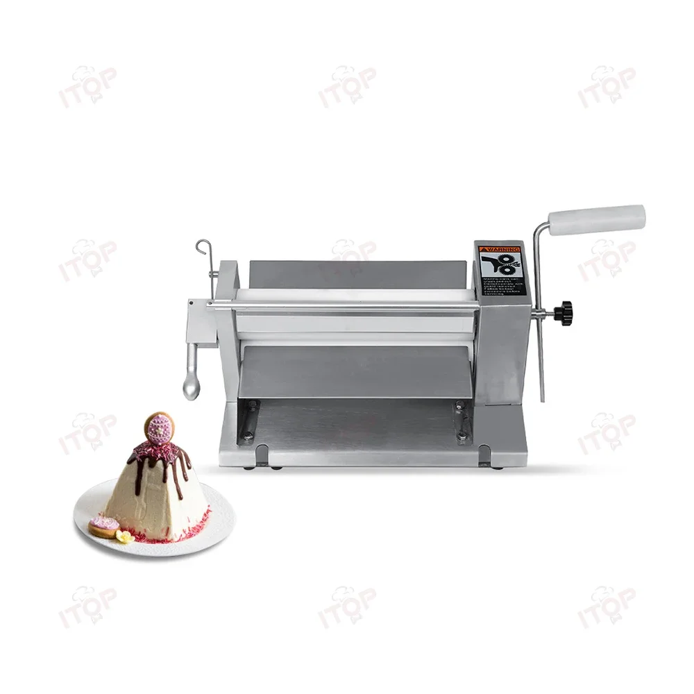 Small Tabletop Manual Roller Sheeter Machine 0.5-12mm Household Roller Commercial Dough Sheeter