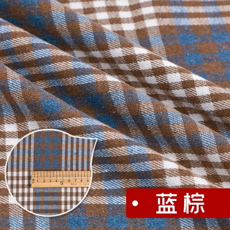 Hochwertiger schottischer Karo-Baumwollstoff zum Nähen von Damenröcken für Herbst und Winter, Tartan-Designerstoff, halber Meter. – Detail 20