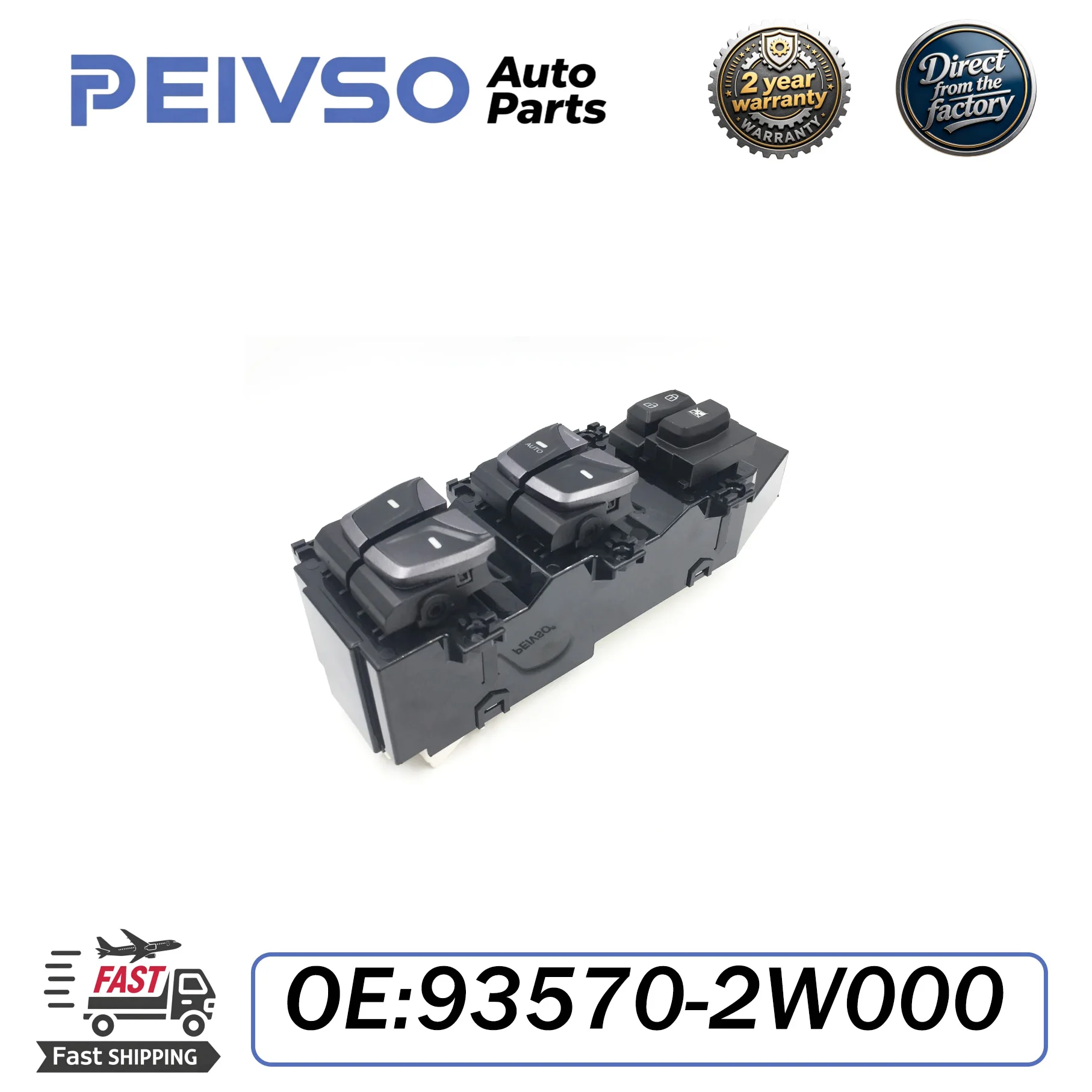 

93570-2W000 NEW High Quality Power Front Door Window Switch FOR 2012-2016 Hyundai Santa Fe