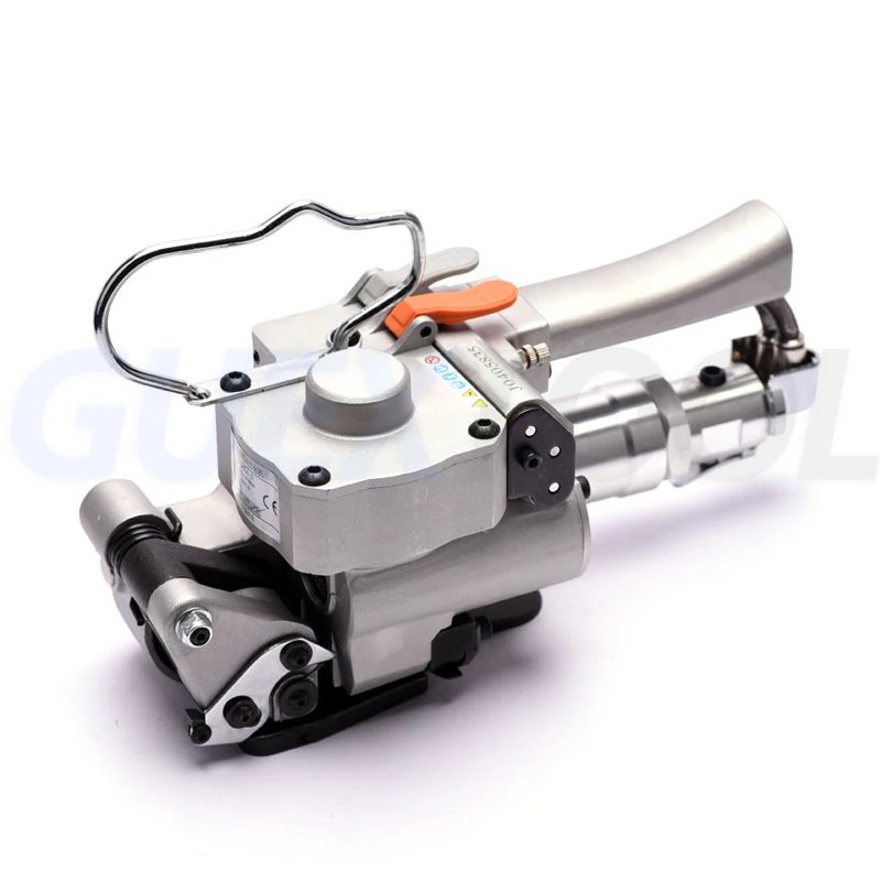 الهوائية الساخنة الذوبان آلة التعبئة والتغليف شريط الصلب البلاستيكي PET المحمول البلاستيك PP شريط الساخنة الذوبان حزمة آلة أداة Banding آلة التعبئة والتغليف الهوائية