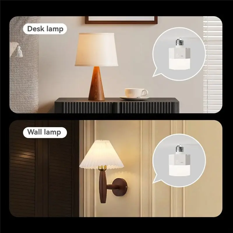 B52C Smart LED Bulb With Remote Battery Operated Light Bulbs Smart Three Color Changing Bulb With Hook