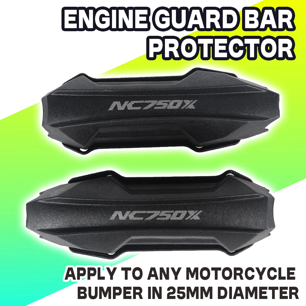 Motorcycle Engine Guard For NC750X MT-09 V-Strom Africa Twin R1250GS R1200GS F850GS Crash Bar Bumper Protector Decorative Block