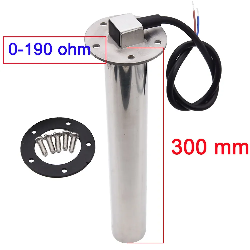 52MM Water Level+Sewage Level Meter Digital Dual Gauge Water Or Sewage Level Sensor 0-190ohm HTG for Boat Car 12V 24V Customized image 3