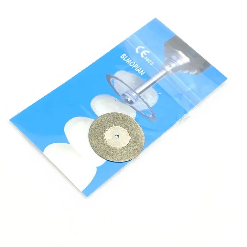 Dischi diamantati per laboratorio dentale Disco da taglio a grana bifacciale Diametro 22 mm Spessore 0,25 mm 5 pezzi