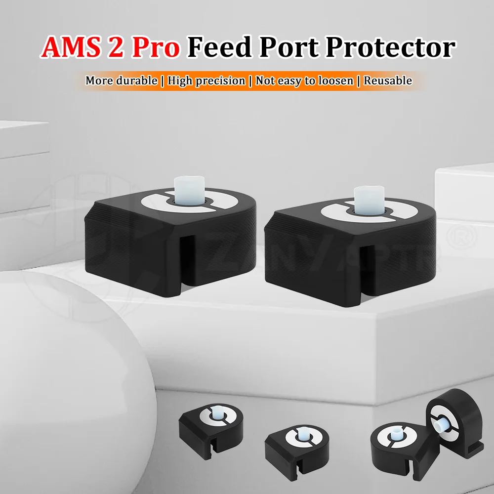 For Bambu Lab X2D/P2S/H2D/H2S AMS 2 Pro Feed Port Protector 4mm OD PTFE and Pipe Cutter More Durable Resistant High Temperatures