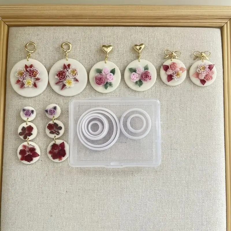 

Изготовление сережек из глины, резак для ювелирных изделий ручной работы, геометрическая форма, резак для сережек из глины, для