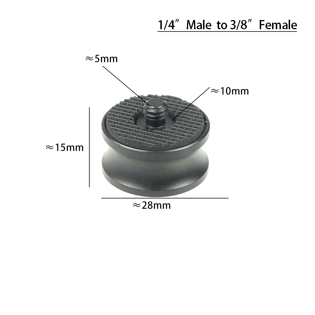 3/8 Zoll Buchse auf 1/4 Zoll Außengewinde Adapter Einbeinstativ Mount Adapter Stativ Kamera Lichtstativ 1/4 3/8 Zoll Umwandlungsschraube – Detail 1
