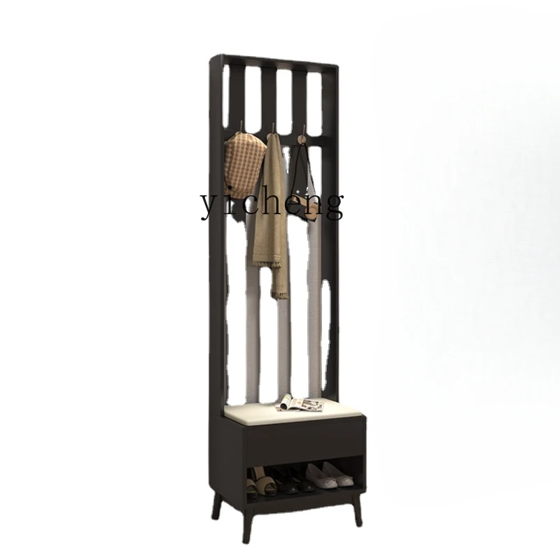 Tqh Hanger Shoe Changing Stool Coat Rack Integrated Household Multi-Layer Clothes Hanging Storage Small Shoe Cabinet