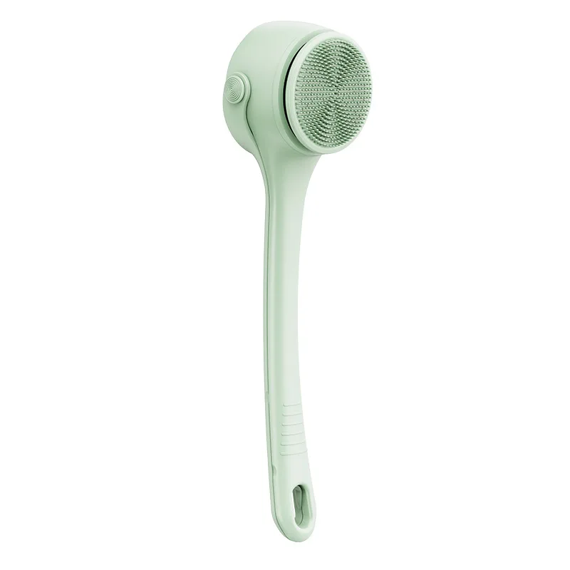 Dual-Handle Electric Bath Brush, Multifunctional Automatic Shower Brush, Exfoliating Facial Cleanser & Back Scrub Massage Tool